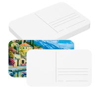 PATIKIL 30 Sheets Watercolor Postcards, 100% Cotton 4x6 Inch Blank Rounded Corners Water Color Paper Post Cards Hot Pressed for Mailing Art Painting Drawing, 140lb/300 GSM