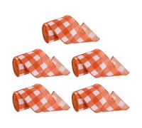 PATIKIL 30 Yards x 2.5" Buffalo Plaid Ribbon, Red and White Gingham Gift Wrapping Ribbon for Thanksgiving Bow Wreath Craft Birthday Wedding