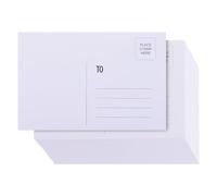 PATIKIL 300 Pack Blank Postcards for Mailing, 4 x 6 Double Sides Blank Paper Postcards Bulk 250gsm with Address Lines for DIY Printable Postcards, Painting and Watercolor Art, White