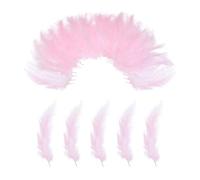 PATIKIL 300 Pack Fluffy Turkey Marabou Feathers,4-6 Inches Pink Natural Turkey Feathers for Crafting Dream Catcher Fringe Trim Fly Tying Party Decorations