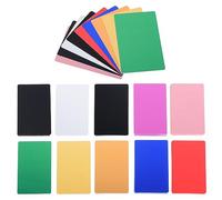 PATIKIL 300 Pack Metal Engraving Business Cards Blank, 0.21mm Thick 3.4x2.1 Inch Aluminum Laser Engrave Printable Multicolor Name Card for Custom DIY, 10 Colors