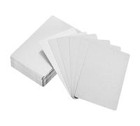 PATIKIL 300 Pack Sublimation Metal Business Cards Blank, 0.21mm Thick 3.4x2.1 Inch Aluminum Printable Name Card for Custom DIY Print, Silver