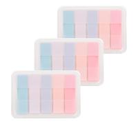 PATIKIL 300 Pcs Transparent Sticky Notes Tabs, Pull Up Index Tabs with Case, Page Makers Book Flags Sticky Label Stickers for Classifying Files Notebook Office, Color Set3
