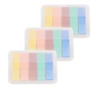 PATIKIL 300 Pcs Transparent Sticky Notes Tabs, Pull Up Index Tabs with Case, Page Makers Book Flags Sticky Label Stickers for Classifying Files Notebook Office, Color Set6