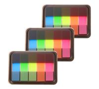 PATIKIL 300 Pcs Transparent Sticky Notes Tabs, Pull Up Index Tabs with Case, Page Makers Book Flags Sticky Label Stickers for Classifying Files Notebook Office, Color Set1