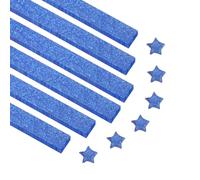 PATIKIL 300 Sheets Glittering Origami Star Paper Strips, Lucky Star Paper Strips Sparkling Decorative Folding Strip for DIY Art Crafts Handmade Project, Shiny Dark Blue