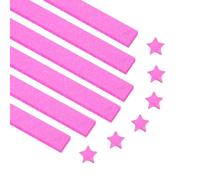 PATIKIL 300 Sheets Glittering Origami Star Paper Strips, Lucky Star Paper Strips Sparkling Decorative Folding Strip for DIY Art Crafts Handmade Project, Shiny Matte Pink