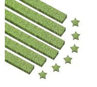 PATIKIL 300 Sheets Glittering Origami Star Paper Strips, Lucky Star Paper Strips Sparkling Decorative Folding Strip for DIY Art Crafts Handmade Project, Shiny Dark Green