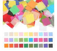 PATIKIL 3000 Sheets Tissue Paper Squares, 1 Inch 30 Assorted Colored Tissue Paper for Craft Precut Colorful Confetti Bulk for DIY Scrapbooking Painting Art Greeting Cards Birthday Party