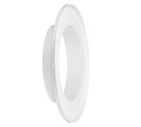 PATIKIL 300mm to 200mm Duct Reducer, 1Pcs ABS Air Duct Adapter HAVC Pipe Connector Dryer Vent Adapter Increaser Reducer for Inline Ventilation System, White