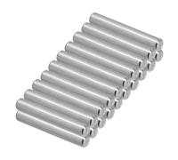PATIKIL 304 Stainless Steel Dowel Pins 6 x 40 mm, 24 Pack Metal Dowel Pins Shelf Pegs Support Shelves Bunk Bed Fasten Elements Hardware for Furniture Fixing Component Position