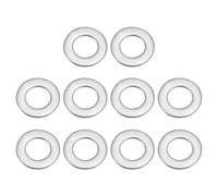 PATIKIL 304 Stainless Steel Flat Washer, 10 Pcs 1/2" ID x 8/9" OD x 0.08" Thickness Metal Mudguard Washers Lock Washers for Screws Bolts Assortment