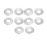 PATIKIL 304 Stainless Steel Flat Washers, 10 Pack M12x32mm Belleville Spring Disc Washer Conical Knurled Metric Gasket for Automotive Industrial Construction
