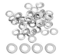 PATIKIL 304 Stainless Steel Flat Washers, 100 Pack M3x6mm Belleville Spring Disc Washer Conical Knurled Metric Gasket for Automotive Industrial Construction