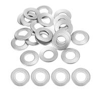 PATIKIL 304 Stainless Steel Flat Washers, 30 Pack M12x23mm Belleville Spring Disc Washer Conical Knurled Metric Gasket for Automotive Industrial Construction