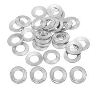 PATIKIL 304 Stainless Steel Flat Washers, 40 Pack M10x20mm Belleville Spring Disc Washer Conical Knurled Metric Gasket for Automotive Industrial Construction
