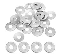 PATIKIL 304 Stainless Steel Flat Washers, 50 Pack M8x22mm Belleville Spring Disc Washer Conical Knurled Metric Gasket for Automotive Industrial Construction
