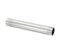 PATIKIL 304 Stainless Steel Pipe Fitting, 1 Pack 1" BSP Male x 1" BSP Male Threaded 8" Length Nipple Cast Pipe for Extending Piping, Silver