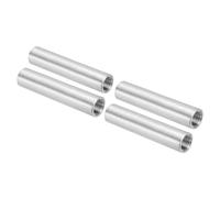 PATIKIL 304 Stainless Steel Pipe Fitting 3/8" NPT x 3/8" NPT Female Thread, 4 Pcs 4inch/100mm Length Nipple Cast Pipe Coupling Fitting Connector