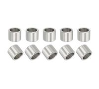 PATIKIL 304 Stainless Steel Spacer, 10 Pcs Round Metal Spacer 12mm Bore x 16mm OD x 12mm Length Unthreaded Screw Standoff Bushing for 1/2" ID Screws Bolts and Rods
