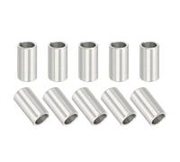 PATIKIL 304 Stainless Steel Spacer, 10 Pcs Round Metal Spacer 12mm Bore x 16mm OD x 30mm Length Unthreaded Screw Standoff Bushing for 1/2" ID Screws Bolts and Rods