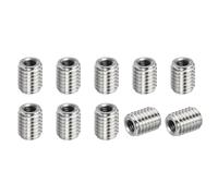 PATIKIL 304 Stainless Steel Thread Adapters Sleeve Reducing Nut, 10 Pcs M8x1.25 Male to M4x0.7 Female Repair Insert Nut Screw Reducer 10mm