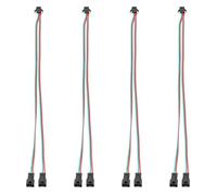PATIKIL 30CM 1 to 2 ARGB Splitter Cable, 4 Pcs PWM Fan RGB Extension Power Cord with SM 3 Pin Connector Plug for Computer Chassis Motherboard