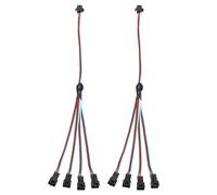 PATIKIL 30CM 1 to 4 ARGB Splitter Cable, 3 Pcs PWM Fans RGB Extension Power Cord with 3 Pin SM Connector Plug for Computer Chassis Motherboard