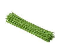 PATIKIL 30cm/11.8" Pipe Cleaners Chenille Stem, 100Pcs Glitters Fuzzy Sticks Pipe Cleaner Craft Supplies for DIY Art Creative Decoration Projects, Grass Green