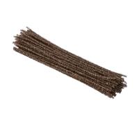 PATIKIL 30cm/11.8" Pipe Cleaners Chenille Stem, 100Pcs Glitters Fuzzy Sticks Pipe Cleaner Craft Supplies for DIY Art Creative Decoration Projects, Brown