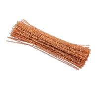 PATIKIL 30cm/11.8" Pipe Cleaners Chenille Stem, 100Pcs Glitters Fuzzy Sticks Pipe Cleaner Craft Supplies for DIY Art Creative Decoration Projects, Orange