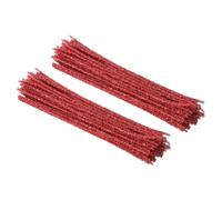PATIKIL 30cm/11.8" Pipe Cleaners Chenille Stem, 200Pcs Glitters Fuzzy Sticks Pipe Cleaner Craft Supplies for DIY Art Creative Decoration Projects, Red