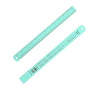 PATIKIL 30cm/12 inch Metal Ruler, Aluminum Alloy Metric Ruler with Inches and Centimeters Precision Measuring for Office Engineering Drafting, Light Blue