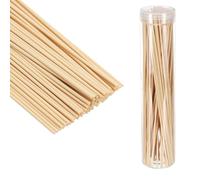 PATIKIL 30CM/12Inch Reed Diffuser Stick, 100 Pack Fiber Aroma Fragrance Refill Sticks Replacement with PET Bottle for Home Office Hotel Party Wedding, Wood