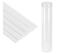 PATIKIL 30CM/12Inch Reed Diffuser Stick, 100 Pack Fiber Aroma Fragrance Refill Sticks Replacement with PET Bottle for Home Office Hotel Party Wedding, White