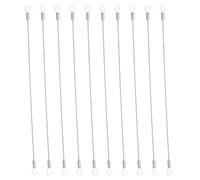 PATIKIL 30cm Cabinet Door Restraint, 10 Pcs Cabinet Hinge Limiter Stainless Steel Flexible Braided Cable for Limiting Chest Cupboard Door Swing Closet Opening Angle