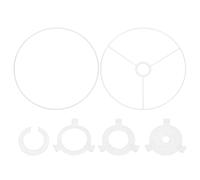 PATIKIL 30cm Lamp Shade Ring Set, Lampshade Holder Frame Strong Rings with E27 to E14/E26 Spider Fitter Adapter Lampshade Frame Wire for DIY Drum Shade Table Floor Pendant Lamp