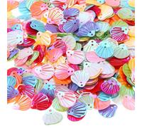 PATIKIL 30Gram Sequins for Crafts, 1Pack Colored Sequin and Spangles Craft Supplies for DIY Making Clothes Nails Greeting Card Scrapbook Decoration, Little Shell Style