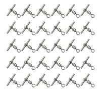 PATIKIL 30Lbs Fishing Swivels, 50 Pack 3-Way T-Shape Brass Swivels Sleeve Fishing Tackle High Strength Cross Line Swivels for Rigs Freshwater Saltwater (12#)