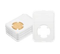 PATIKIL 30mm Coin Slab Display Holder, 5Pcs Clear Coin Case Storage Plastic Four-Point Box for Coin Collectors Collection Protection Organize