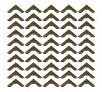 PATIKIL 30mm Metal Book Corners, 50pcs Photo Corners Book Corners Protector Retro Metal Decorative for Crafting Scrapbook Photo Album Book Binding, Bronze