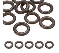 PATIKIL 30mm Natural Wooden Rings, 10 Pack Wood Ring Round Linking Rings Wood Loop Circle for Craft Pendant DIY Jewelry Making Macrame, Coffee Brown