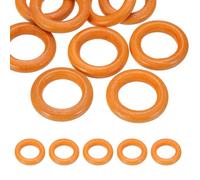 PATIKIL 30mm Natural Wooden Rings, 10 Pack Wood Ring Round Linking Rings Wood Loop Circle for Craft Pendant DIY Jewelry Making Macrame, Light Brown