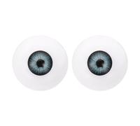 PATIKIL 30mm Safety Eyes,1 Pair Realistic Acrylic Eyes Plastic Half Eyeballs for Masks Halloween Props Art Craft, Blue Gray