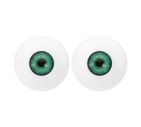 PATIKIL 30mm Safety Eyes,1 Pair Realistic Acrylic Eyes Plastic Half Eyeballs for Masks Halloween Props Art Craft, Green