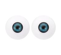 PATIKIL 30mm Safety Eyes,1 Pair Realistic Acrylic Eyes Plastic Half Eyeballs for Masks Halloween Props Art Craft, Dark Blue