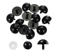 PATIKIL 30mm Safety Eyes, 30 Pcs Plastic Craft Eyes with Protective Film Safety Eyes with Washers for Stuffed Animals Crochet DIY Craft Making, Black
