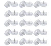 PATIKIL 30mm Screw-On Rubber Feet for Furniture, 32 Pcs Non Slip Furniture Pads Chair Glides Table Leg Protectors for Hardwood Floor Cutting Board Electronics, Clear