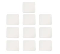 PATIKIL 30mmx30mm Metal Plate for Phone Magnet, 10pcs Square Adhesive Metal Plate Replacement Stickers for Magnetic Car Mount Holder Phone Case Wall, Silver Tone