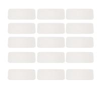 PATIKIL 30mmx60mm Metal Plate for Phone Magnet, 15pcs Rectangular Adhesive Metal Plate Replacement Stickers for Magnetic Car Mount Holder Phone Case Wall, Silver Tone